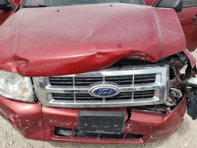 1FMCU0D77CKA38337 - 2012 FORD ESCAPE XLT RED photo 7