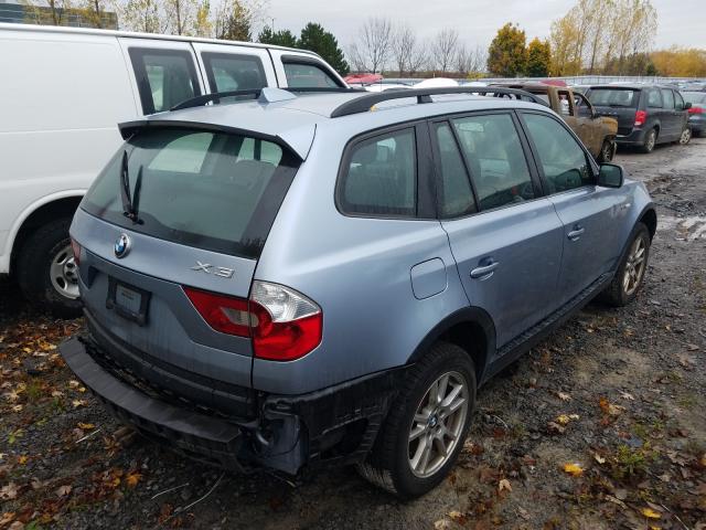 WBXPA73406WC53818 - 2006 BMW X3 2.5I BLUE photo 4