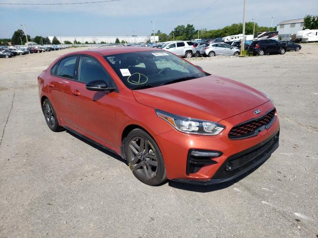 3KPF34AD6ME327526 - 2021 KIA FORTE GT L ORANGE photo 1