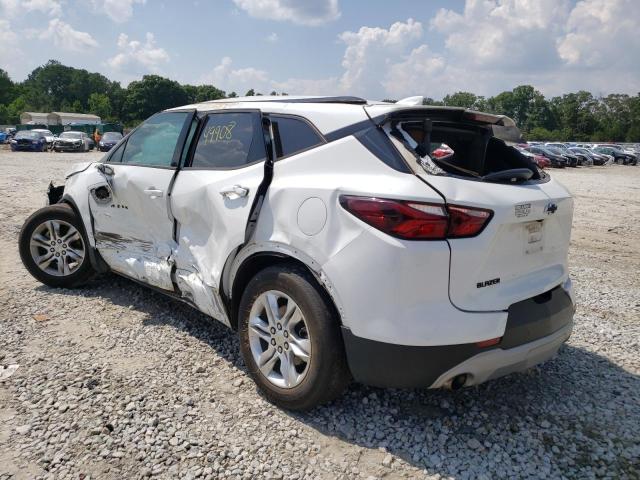 3GNKBBRA4KS683849 - 2019 CHEVROLET BLAZER 1LT WHITE photo 3