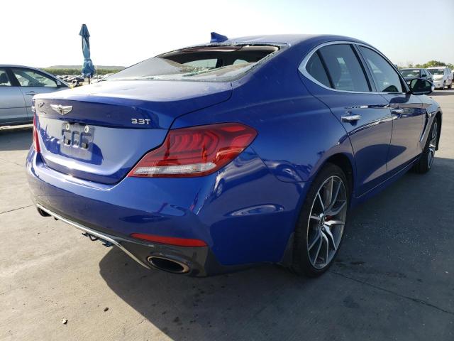 KMTG34LE0KU034425 - 2019 GENESIS G70 PRESTI BLUE photo 4