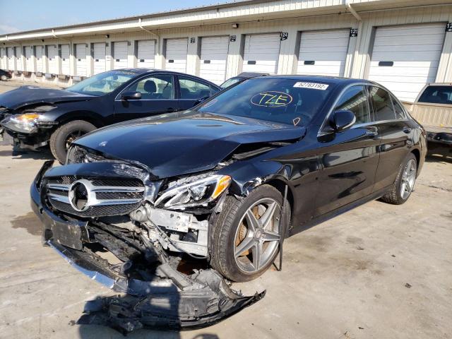 55SWF4KB1FU033385 - 2015 MERCEDES-BENZ C 300 4MATIC  photo 2