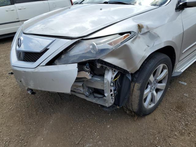 2HNYB1H67AH500188 - 2010 ACURA ZDX ADVANC SILVER photo 9