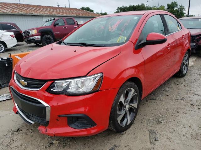 1G1JF5SB9H4131777 - 2017 CHEVROLET SONIC PREM RED photo 2