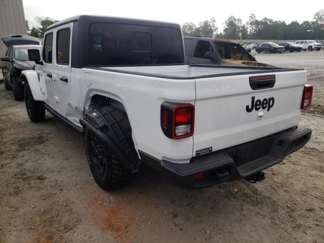 1C6HJTAG1ML597958 - 2021 JEEP GLADIATOR WHITE photo 3