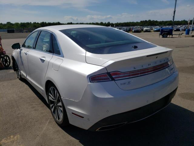 3LN6L5F98KR624096 - 2019 LINCOLN MKZ RESERV WHITE photo 3