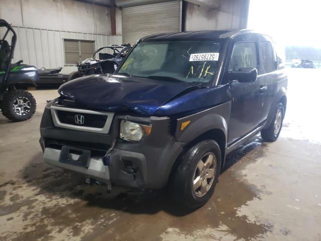 5J6YH18593L016258 - 2003 HONDA ELEMENT EX BLUE photo 2