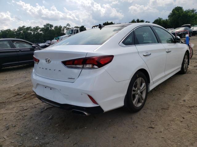 5NPE34AF7KH811873 - 2019 HYUNDAI SONATA LIM WHITE photo 4