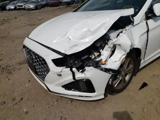 5NPE34AF7KH811873 - 2019 HYUNDAI SONATA LIM WHITE photo 9