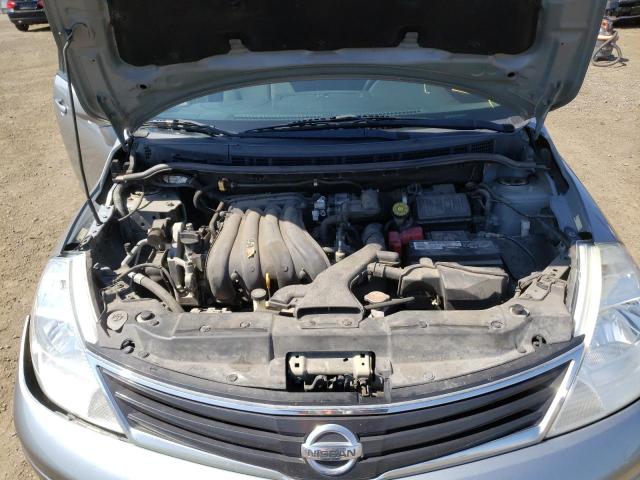 3N1BC1CP5CL361460 - 2012 NISSAN VERSA S GRAY photo 7