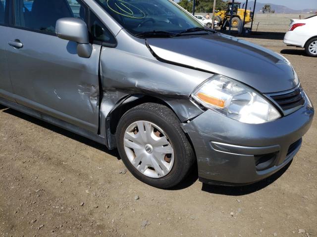 3N1BC1CP5CL361460 - 2012 NISSAN VERSA S GRAY photo 9