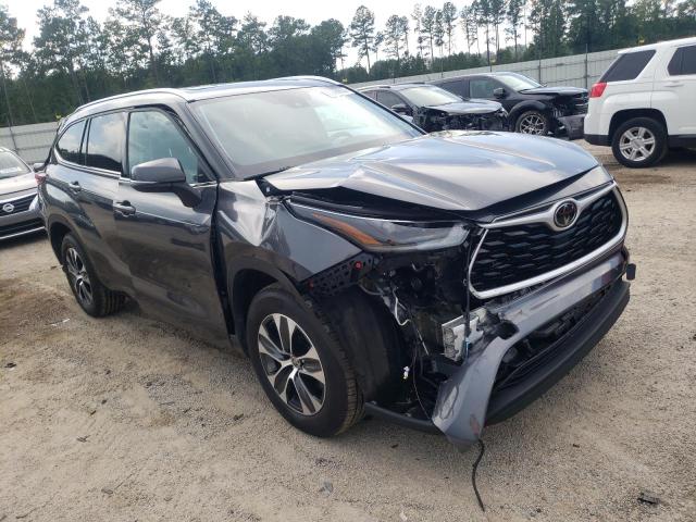 5TDGZRAH4MS039545 - 2021 TOYOTA HIGHLANDER GRAY photo 1