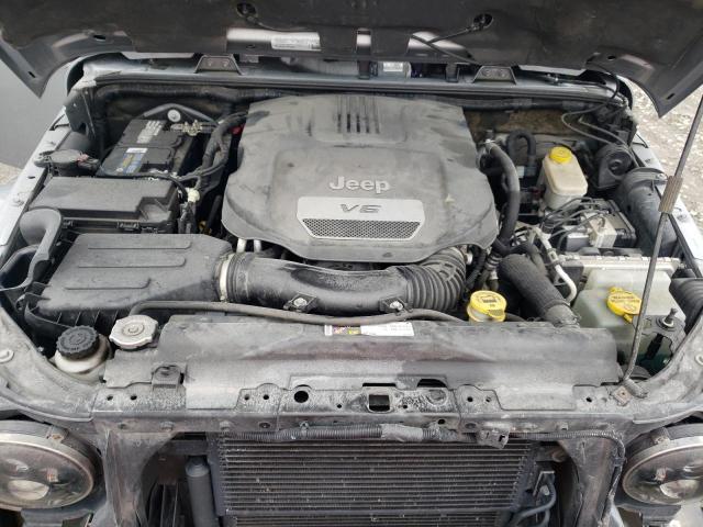 1C4AJWBGXFL556533 - 2015 JEEP WRANGLER S Արծաթագույն լուսանկար 7