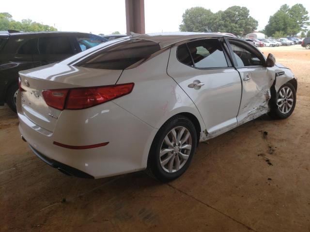 5XXGN4A76FG457857 - 2015 KIA OPTIMA EX WHITE photo 4