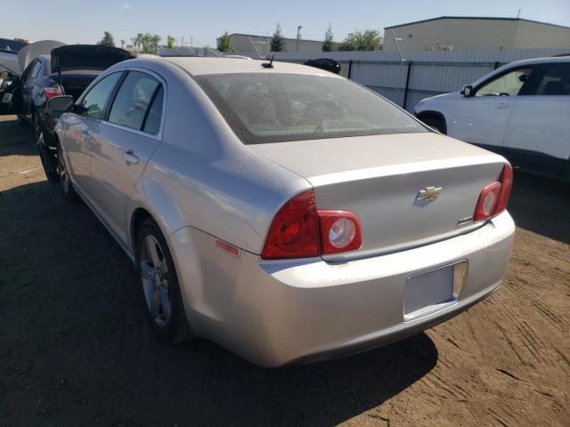 1G1ZC5EU4BF140701 - 2011 CHEVROLET MALIBU 1LT SILVER photo 3