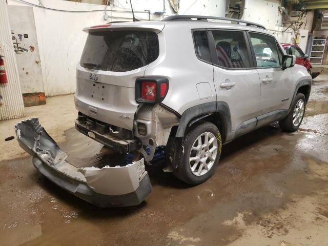 ZACNJBBB5LPL50619 - 2020 JEEP RENEGADE L SILVER photo 4