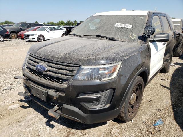 1FM5K8AR8HGC78218 - 2017 FORD EXPLORER P TWO TONE photo 2