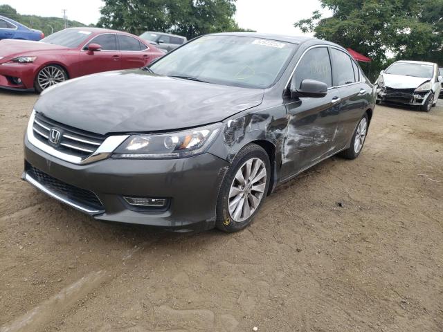 1HGCR2F82DA083265 - 2013 HONDA ACCORD GRAY photo 2