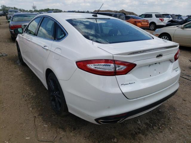 3FA6P0K95ER210348 - 2014 FORD FUSION TIT WHITE photo 3