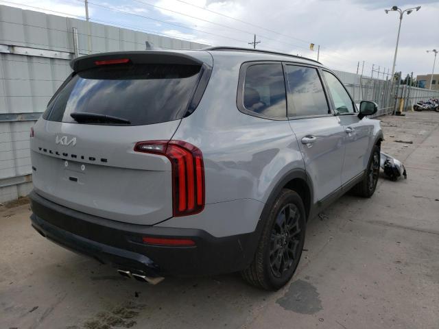 5XYP3DHC8NG236750 - 2022 KIA TELLURIDE GRAY photo 4