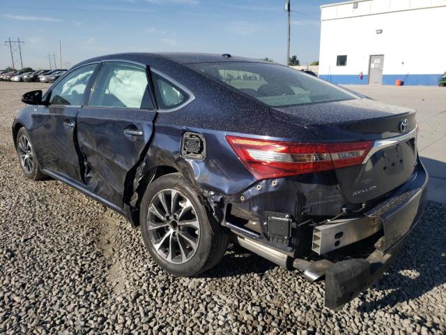 4T1BK1EB5JU270222 - 2018 TOYOTA AVALON XLE BLUE photo 3
