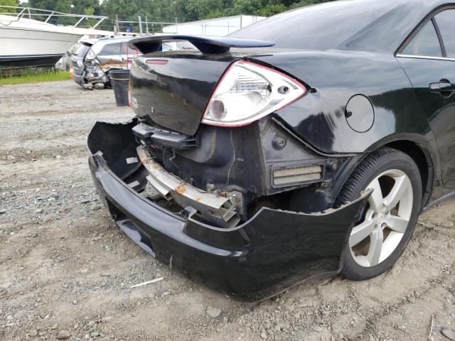 1G2ZF58B574273662 - 2007 PONTIAC G6 VALUE L BLACK photo 9