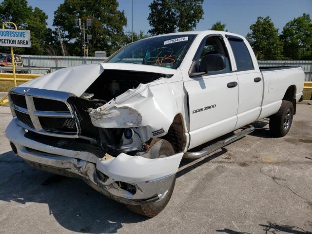 3D7KU28D64G101356 - 2004 DODGE RAM 2500 S WHITE photo 2