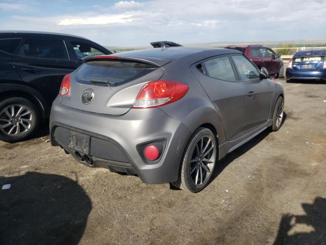 KMHTC6AE7FU240354 - 2015 HYUNDAI VELOSTER T GRAY photo 4