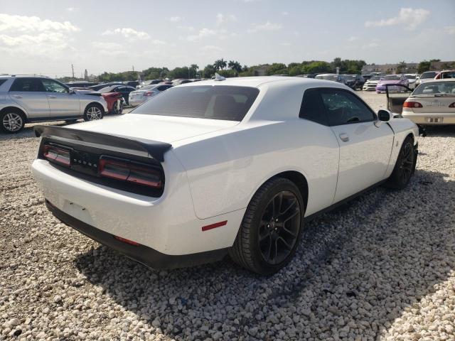 2C3CDZFJ8MH627430 - 2021 DODGE CHALLENGER WHITE photo 4