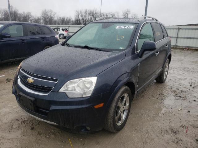 3GNAL3EK7ES553372 - 2014 CHEVROLET CAPTIVA LT BLUE photo 2