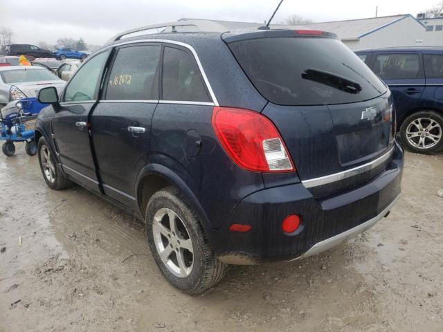 3GNAL3EK7ES553372 - 2014 CHEVROLET CAPTIVA LT BLUE photo 3