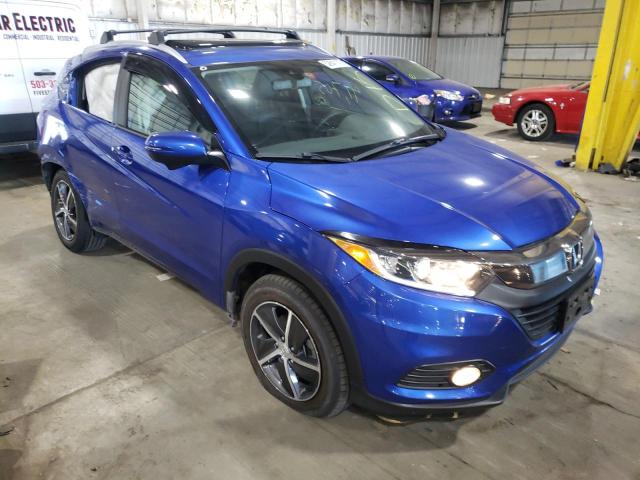 3CZRU6H71MM703376 - 2021 HONDA HR-V EXL BLUE photo 1