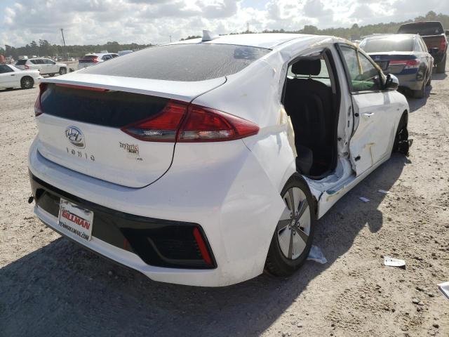 KMHC65LC5JU103368 - 2018 HYUNDAI IONIQ BLUE WHITE photo 4