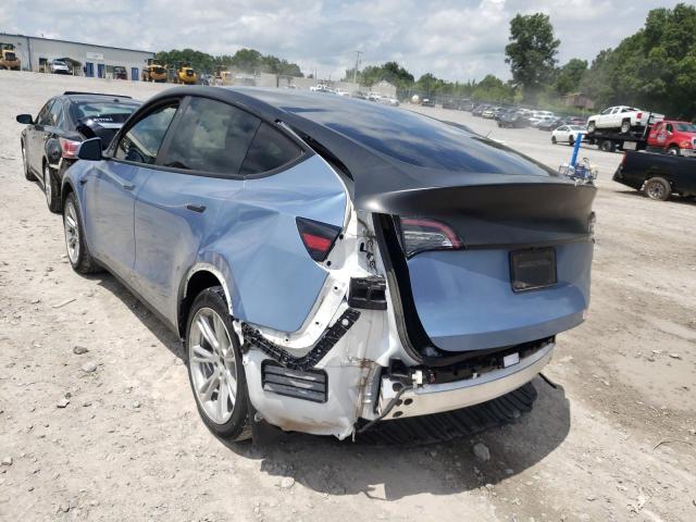 5YJYGDEE0LF006431 - 2020 TESLA MODEL Y Синий фото 3