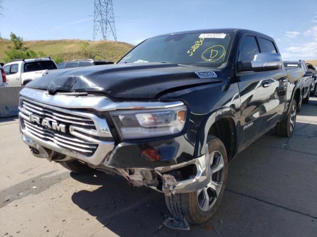 1C6SRFJT2KN568631 - 2019 RAM 1500 LARAM BLACK photo 2