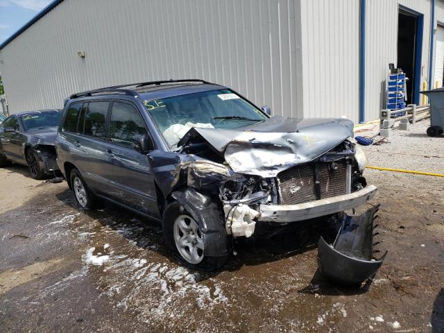 JTEDD21A370170786 - 2007 TOYOTA HIGHLANDER BLUE photo 1