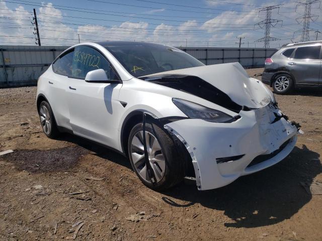 5YJYGDEE0MF227805 - 2021 TESLA MODEL Y أبيض صورة 1