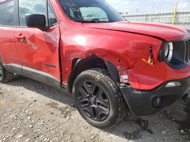 ZACNJBABXLPL74769 - 2020 JEEP RENEGADE S RED photo 9