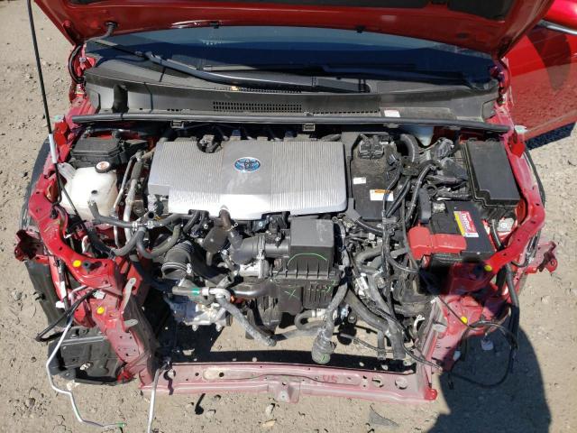 JTDKARFU6L3117668 - 2020 TOYOTA PRIUS L RED photo 7