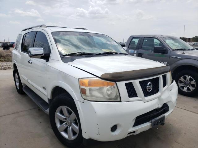 5N1AA08DX8N609387 - 2008 NISSAN ARMADA SE WHITE photo 1