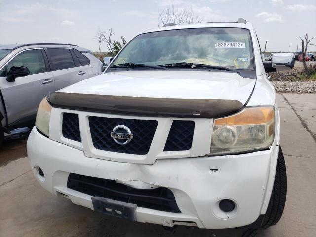 5N1AA08DX8N609387 - 2008 NISSAN ARMADA SE WHITE photo 9