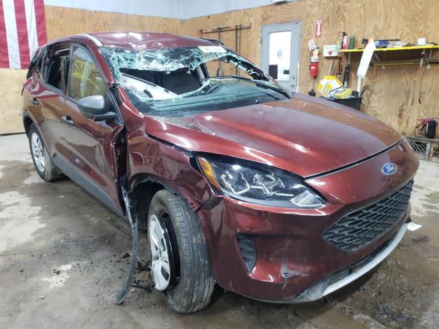 1FMCU9F64MUB00663 - 2021 FORD ESCAPE S MAROON photo 1