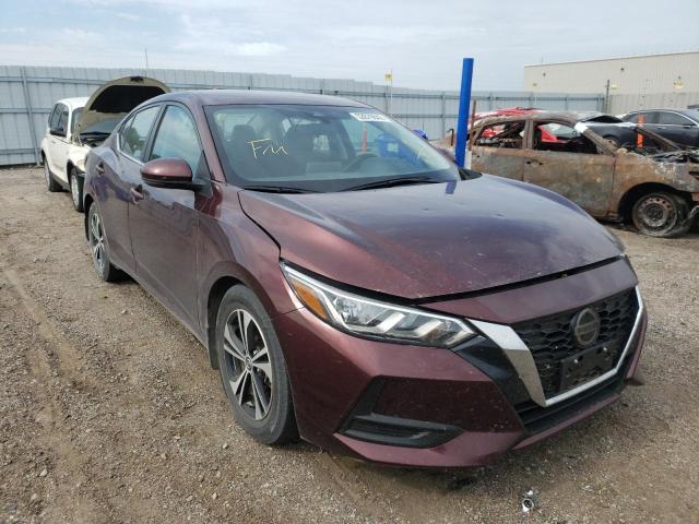 3N1AB8CV4LY226320 - 2020 NISSAN SENTRA SV BURGUNDY photo 1