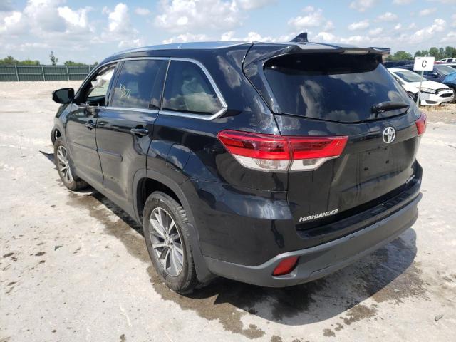 5TDJZRFH9KS621880 - 2019 TOYOTA HIGHLANDER BLACK photo 3