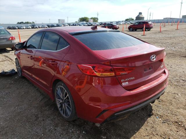 KMHD04LB1JU480366 - 2018 HYUNDAI ELANTRA SP RED photo 3