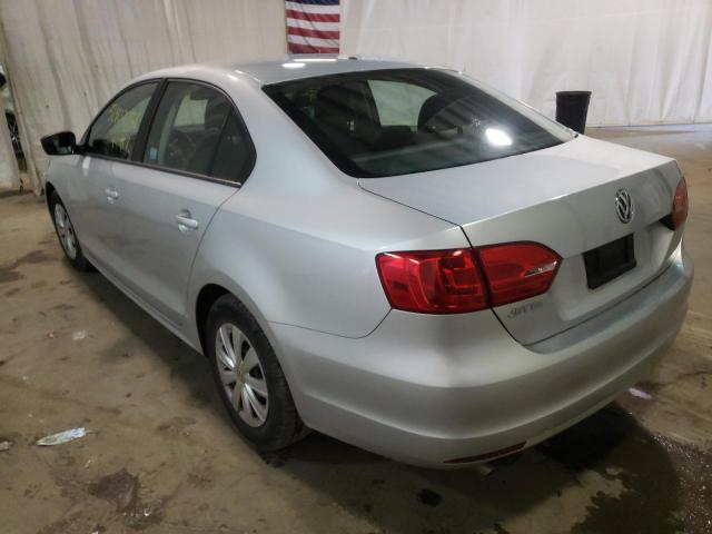 3VW2K7AJ8EM207420 - 2014 VOLKSWAGEN JETTA BASE SILVER photo 3