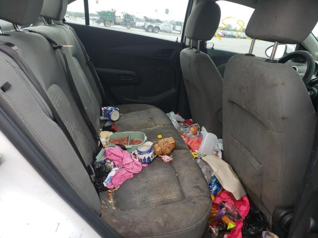 1G1JA5SH5F4146860 - 2015 CHEVROLET SONIC LS WHITE photo 6