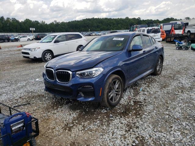 5UX2V1C06M9H43714 - 2021 BMW X4 XDRIVE3 BLUE photo 2