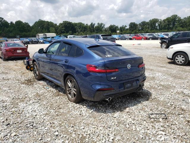 5UX2V1C06M9H43714 - 2021 BMW X4 XDRIVE3 BLUE photo 3