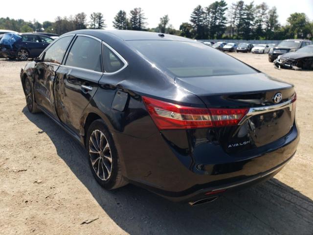 4T1BK1EB8JU287242 - 2018 TOYOTA AVALON XLE BLACK photo 3